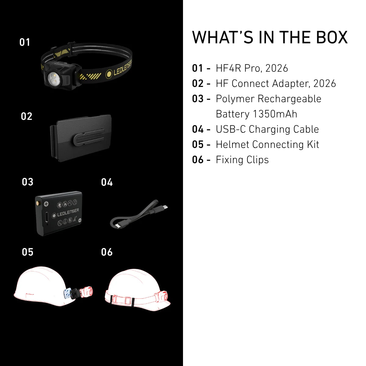 HF4R PRO| New 2026|洗練の二代目HF 取り外しできる充電池式 / 乾電池も使用OK 超軽量92g IP67 完全防水 【9月中旬 発売開始】