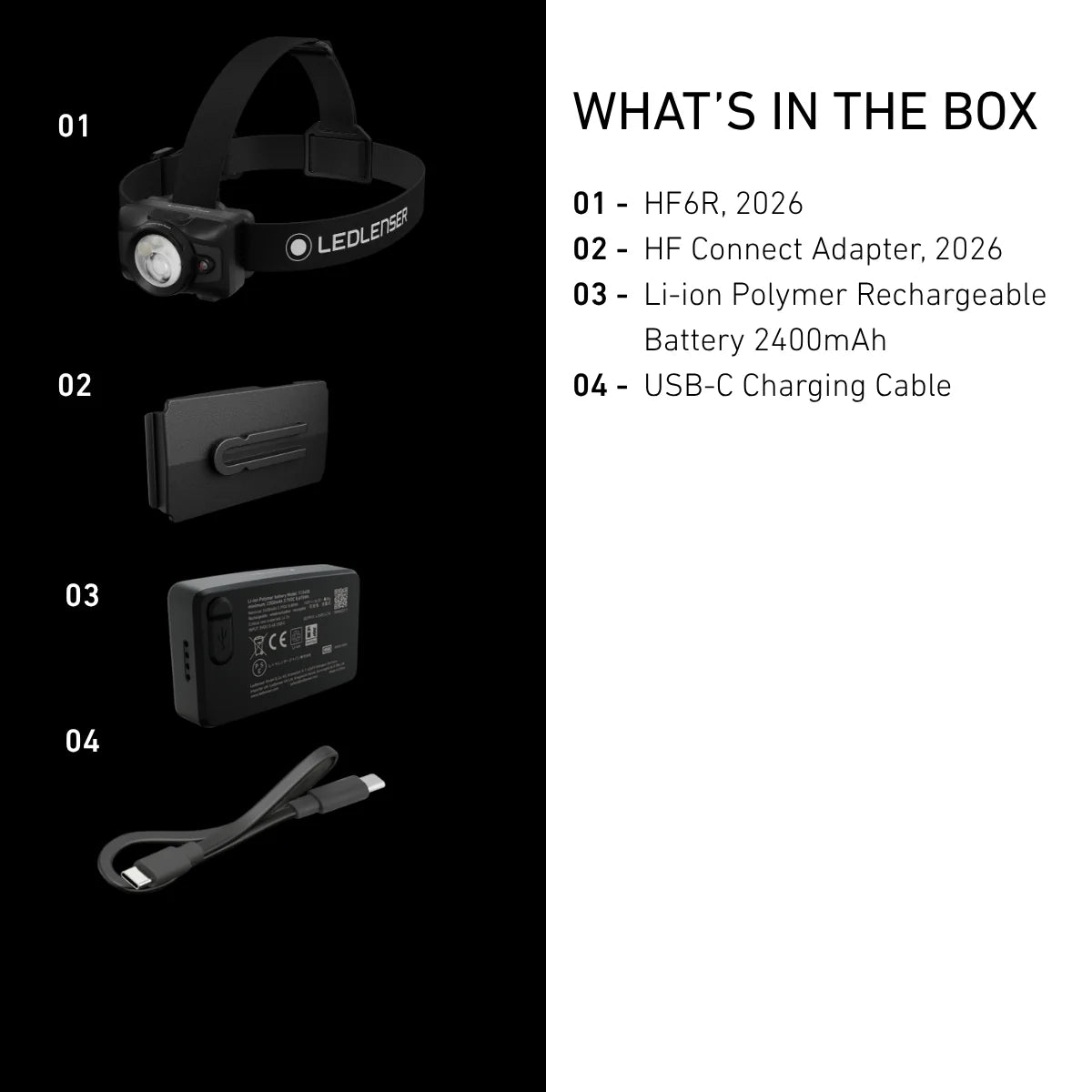 HF6R | New 2026|洗練の二代目HF 大幅進化したALB=自動配光機能を搭載 軽量130g IP67 完全防水【9月中旬 発売開始】