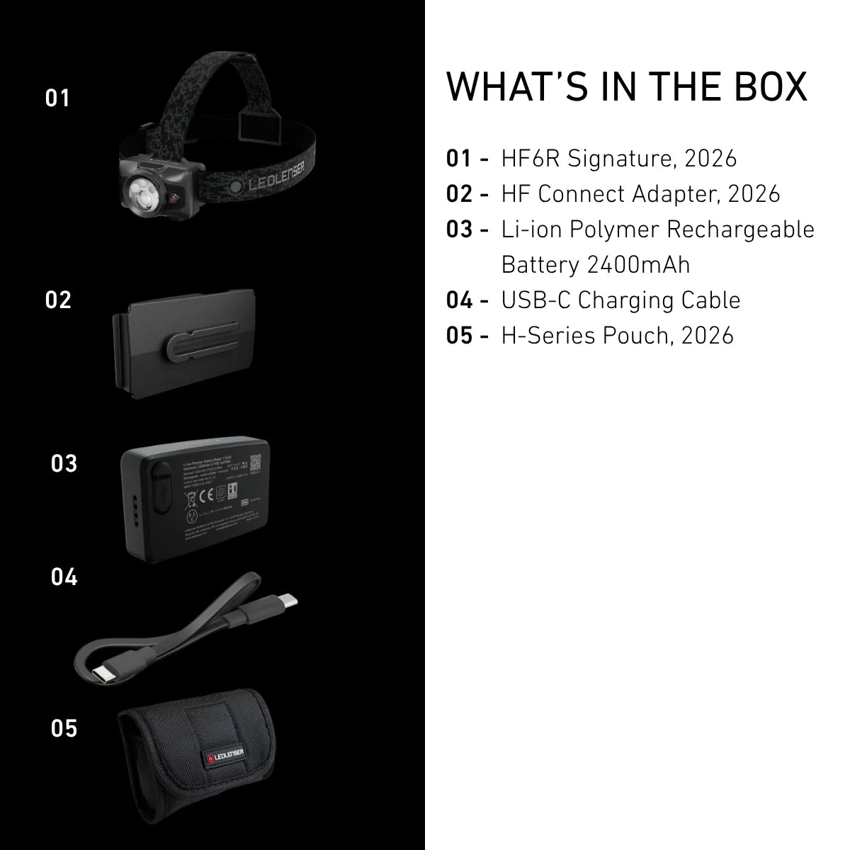 HF6R SIGNATURE RGB | New 2026|洗練の二代目HF 大幅進化したALB=自動配光機能を搭載 軽量130g IP67 完全防水 【9月中旬 発売開始】