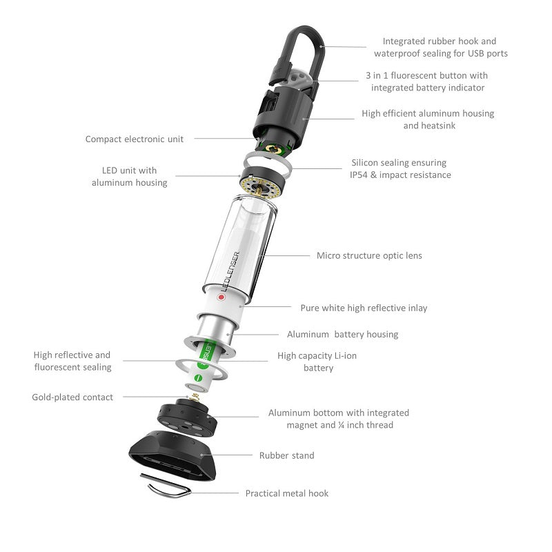 ML6 Warm: 無段階で光が調整できる小型LEDランタン(暖色光/電球色)18650 充電池仕様