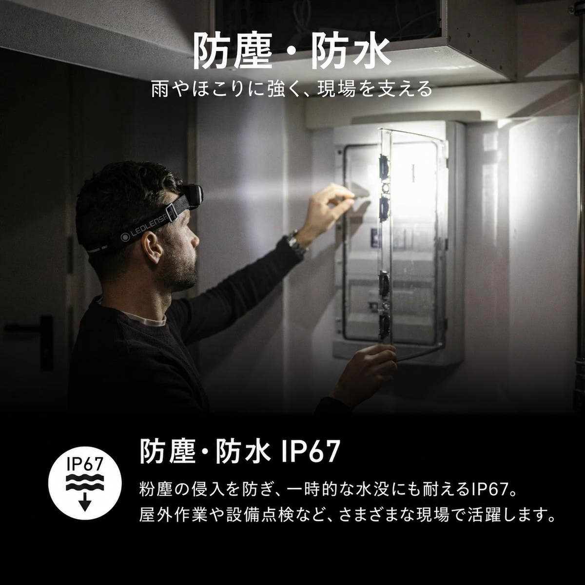 HF4R PRO 防塵・防水 IP67 屋外作業や設備点検に