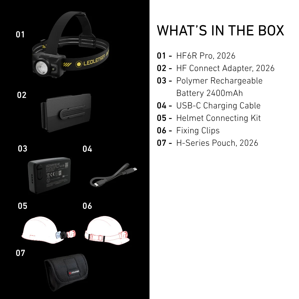 HF6R PRO | New 2026｜洗練の二代目HF 大幅進化したALB＝自動調光機能を搭載 軽量130g IP67 完全防水 【9月中旬 発売開始】
