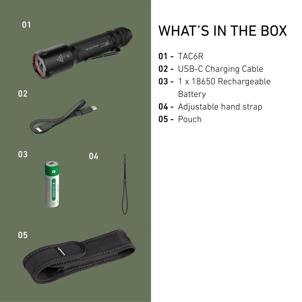【在庫僅少】TAC6R | 18650充電池仕様の最新タクティカルライト、強力ストロボ照射、洗練の機能＋使いやすさ＋タフネス、仕事に趣味に、これぞ「迷わない、装備」