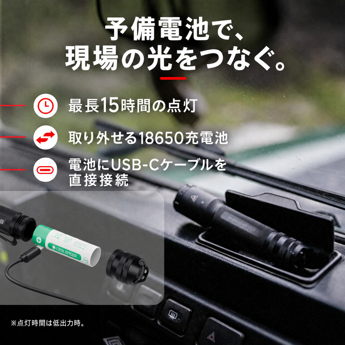 TAC6R 充電方法｜日本語製品画像